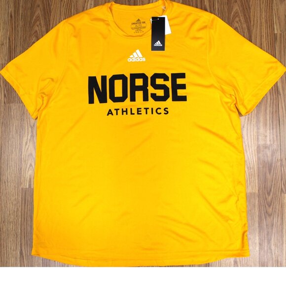 NEW! NKU NORSE ADIDAS T-SHIRT SHIRT POLYESTER TEAM COLORS Sz X-LARGE, XL - Picture 1 of 3